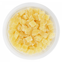 Ananas cubes 8/10 mm de Thaïlande - barquette 200g