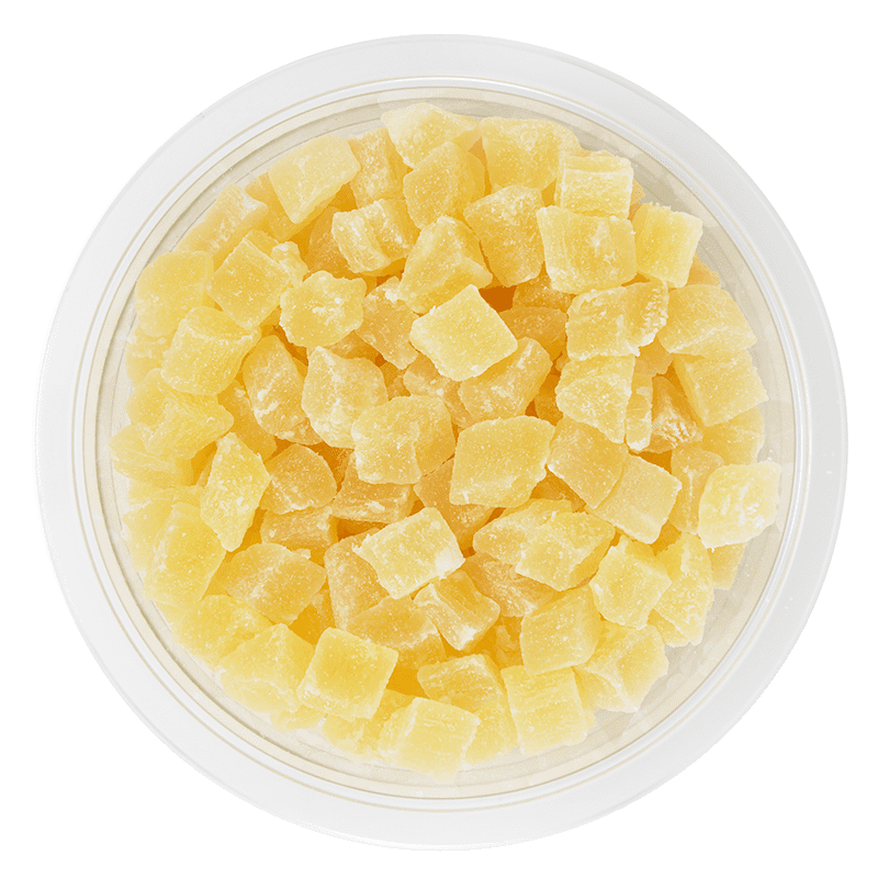 Ananas cubes 8/10 mm de Thaïlande - barquette 200g