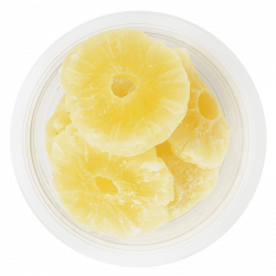 Ananas déshydraté en tranches - barquette 180g 