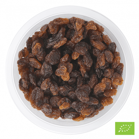 Raisins secs sultanines bio* - barquette de 200g 