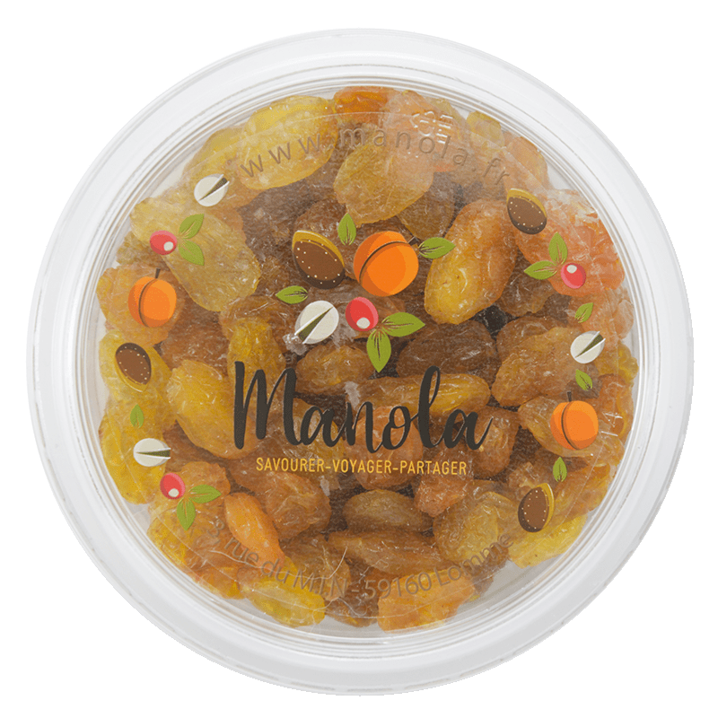 Raisins secs blond jumbo du Chili - barquette de 200g