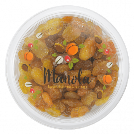 Raisins secs blond jumbo du Chili - barquette de 200g
