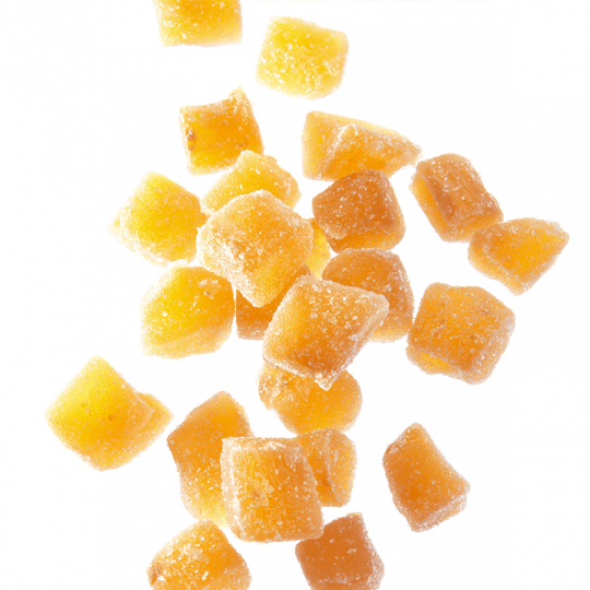 Gingembre Confit En Morceaux 1 Kg - Cubes Déshydratés Au Sucre De Canne, Parfait Pour Pâtisserie Et Infusion