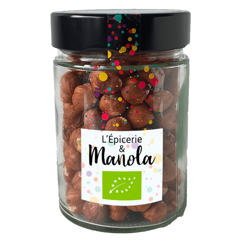 Noisettes décortiquées 13/15 Bio* - bocal de 160 g