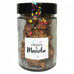 "Rocher" Cookies et fudges enrobés de chocolat au lait - bocal 140g