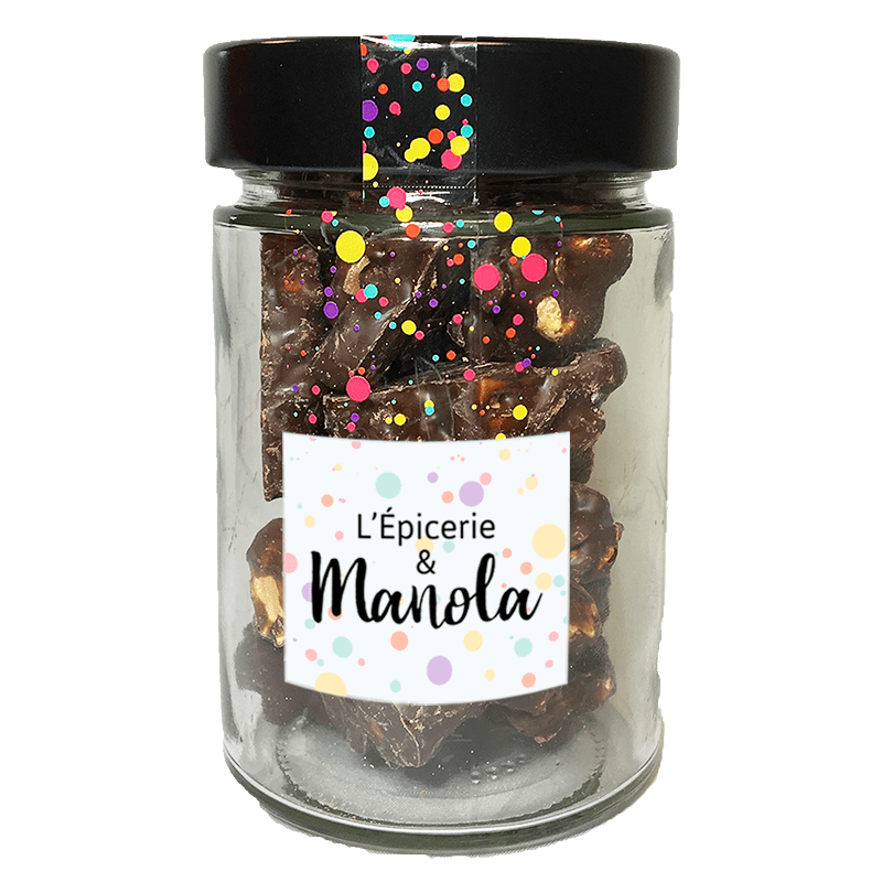 "Rocher" Arachides enrobées chocolat noir - bocal de 140 g