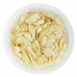 Amandes blanches effilées - barquette de 100g