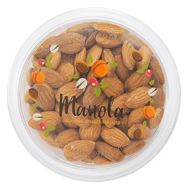 Amandes décortiquées 20/22 suprême - barquette de 200 g 