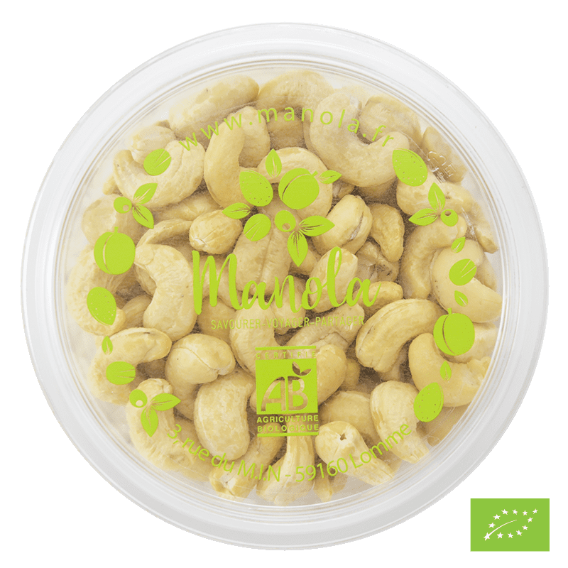Noix de cajou crues Bio* - barquette de 180 g