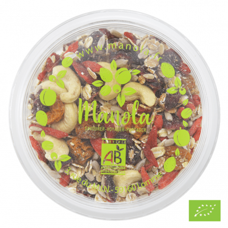 Muesli by Manola n°2 Bio* - barquette de 200 g