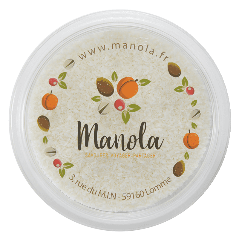 Noix de coco râpée - barquette de 125 g