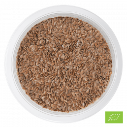 Graines de lin brun Bio* - barquette de 200g