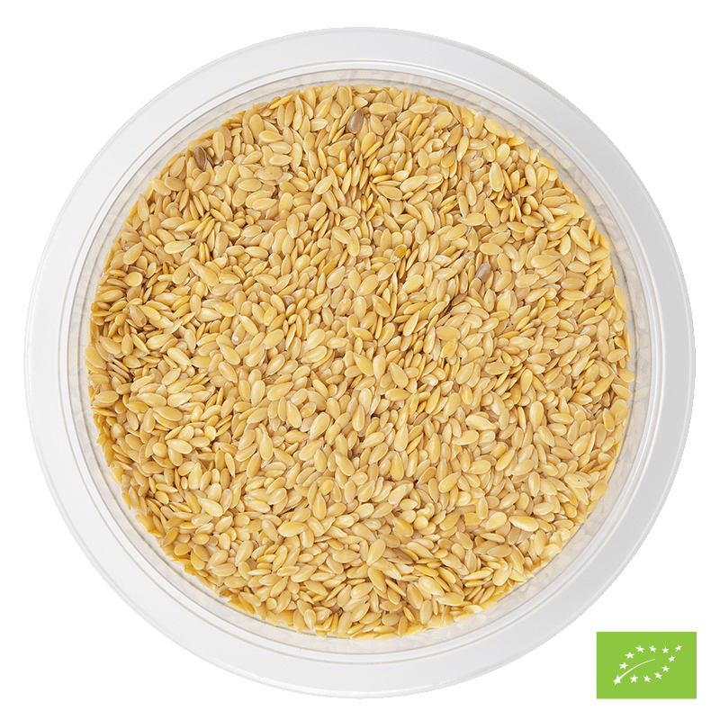 Graines de lin jaune Bio* - barquette de 200g