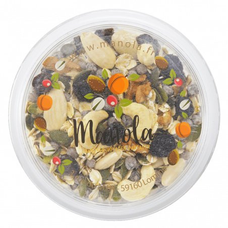 Muesli myrtille by Manola n°4 - barquette de 200g