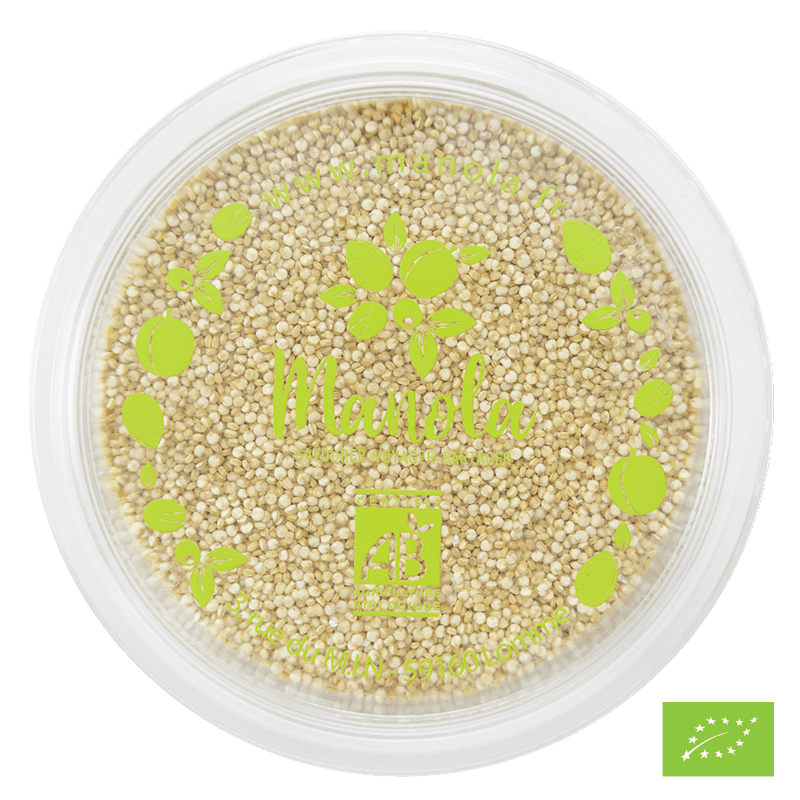 Graines de quinoa blanc Bio* - barquette de 200g