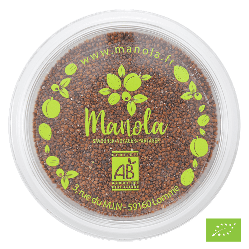 Graines de quinoa rouge Bio* - barquette de 200g