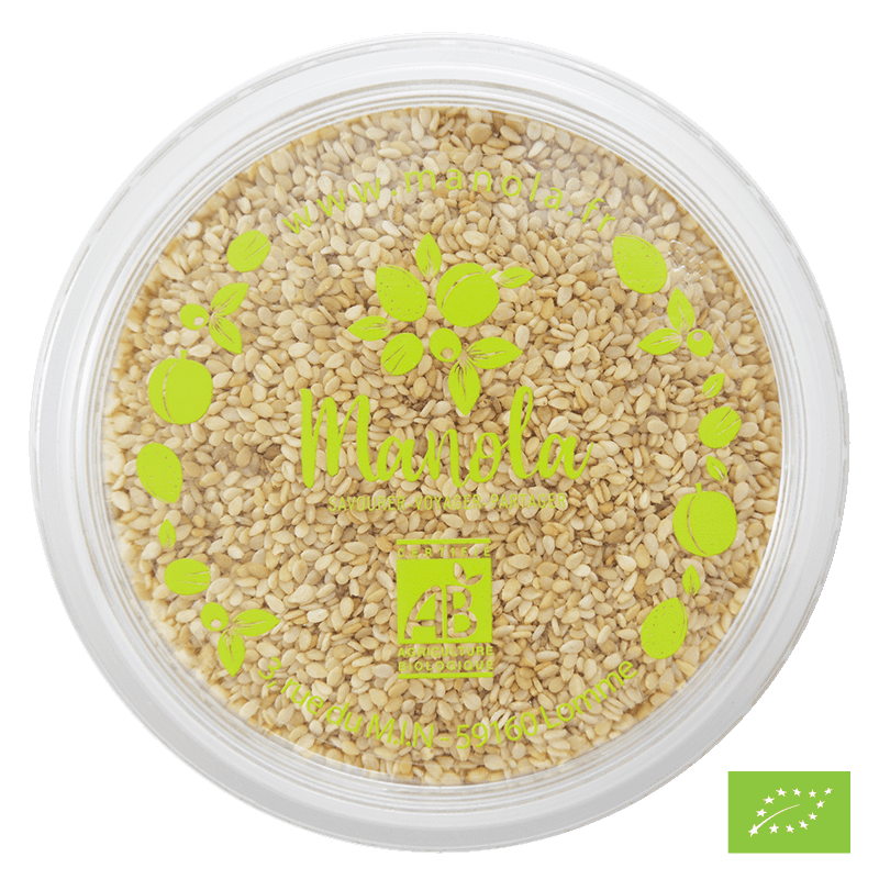 Graines de sésame décortiquées Bio* - barquette de 200g