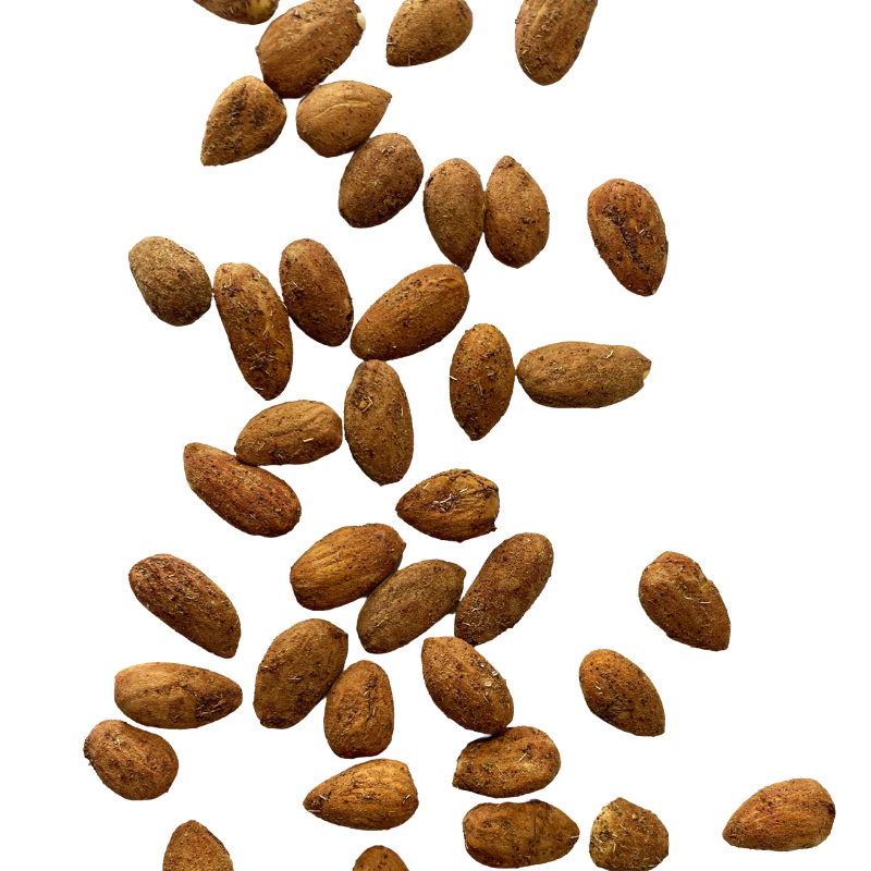 Amandes torréfiées Zaatar - barquette de 150g