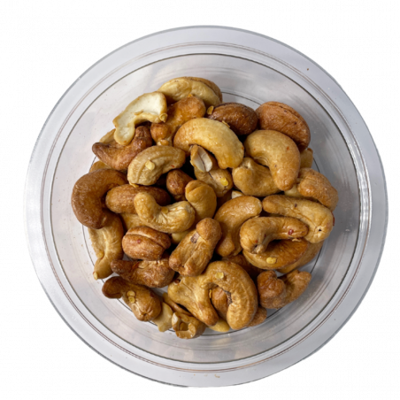 Noix de cajou torréfiées au piment - barquette de 150g