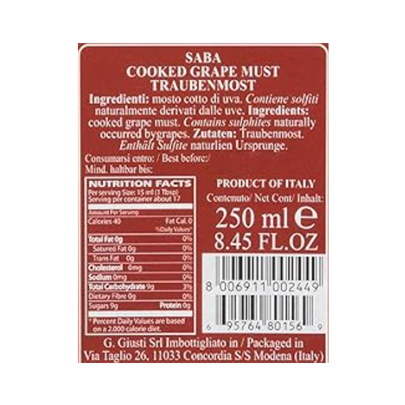 Giusti Saba Cubique 6x250 mL