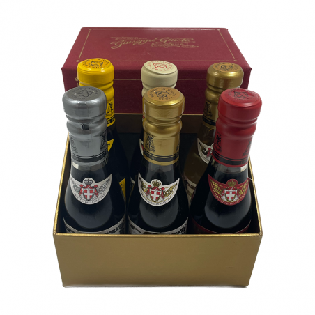 Giusti Vinaigre balsamique de Modene - kit de 6 bouteilles