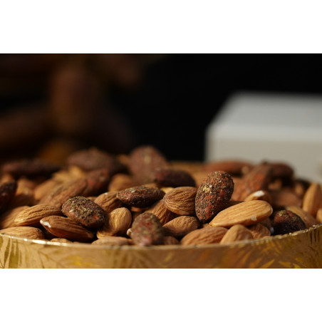 Amandes torréfiées au Poivre de Kampot - 130 grs