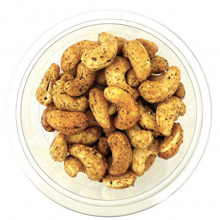 Noix de cajou torréfiées au poivre de Kampot -...