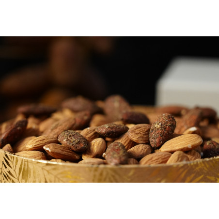 Amandes torréfiées au Zaatar - bocal 150 gr