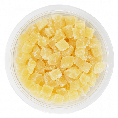 Ananas cubes 8/10 mm de Thailande - barquette 100g
