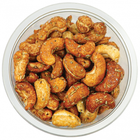 Noix de Cajou Romarin et Citron - Barquette 150g