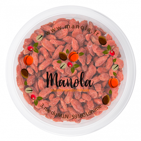 Baies de goji déshydratées - barquette de 150 g