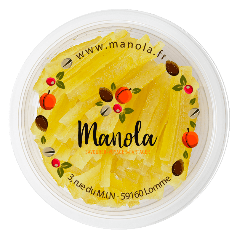 Lamelles d'écorce de citron confit - barquette de 200 g