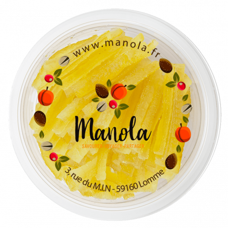 Lamelles d'écorce de citron confit - barquette de 200 g