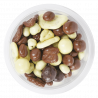 "chocomix" mélange noix et fruits secs chocolatés - barquette 200 g