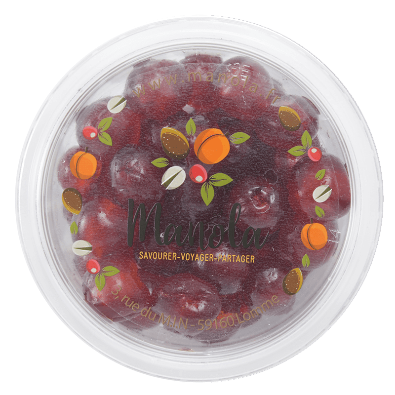 Bigarreaux confits rouges 20/24 - barquette de 200 g