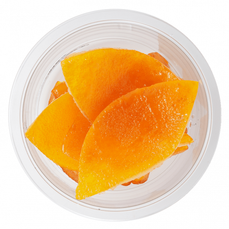 Quartiers d'écorce d'orange confits - barquette de 200g