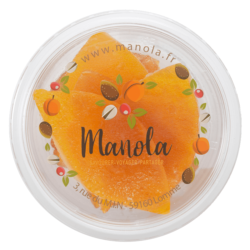 Quartiers d'écorce d'orange confits - barquette de 200g