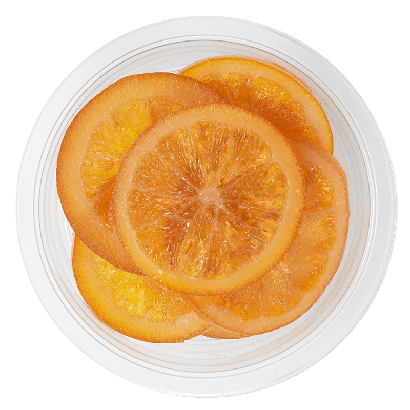 Tranche d'orange confite - barquette de 200 g