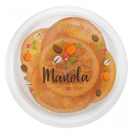 Tranche d'orange confite - barquette de 200 g