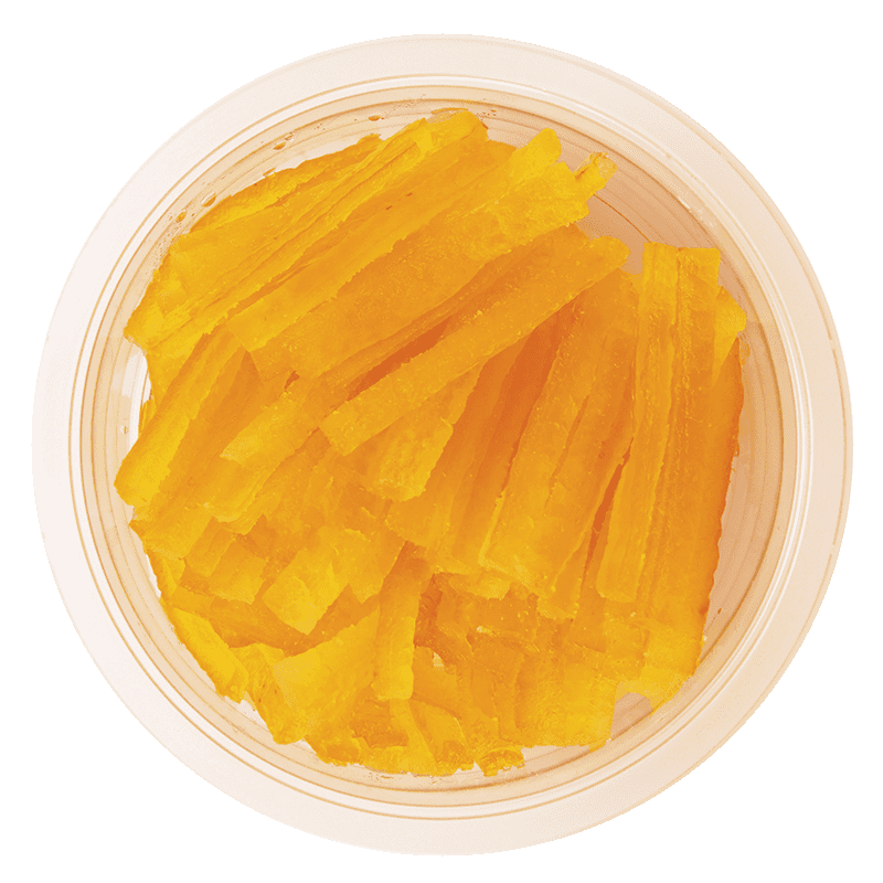 Orange confites en lamelles - barquette de 200 g