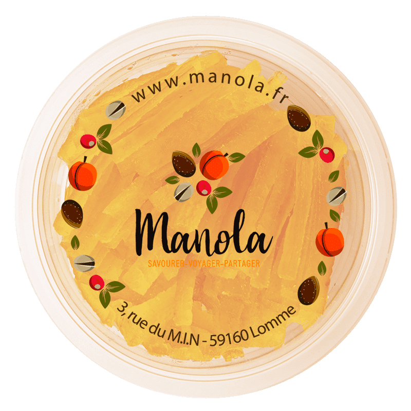 Orange confites en lamelles - barquette de 200 g