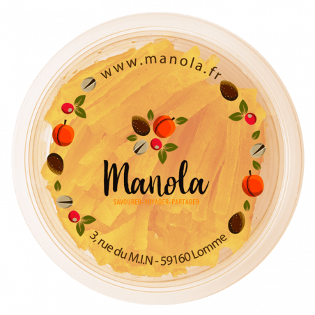 Orange confites en lamelles - barquette de 200 g