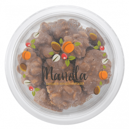 "Rocher" Cookies et fudges enrobés chocolat au lait - barquette 180 g