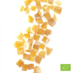 Cubes de gingembre sucré 8-16 mm Bio* - Boîte traiteur 1 kg