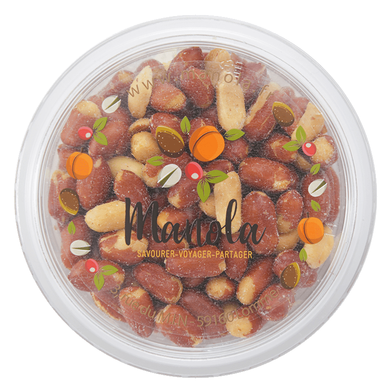 Arachides grillées salées 24/28 - barquette de 200 g