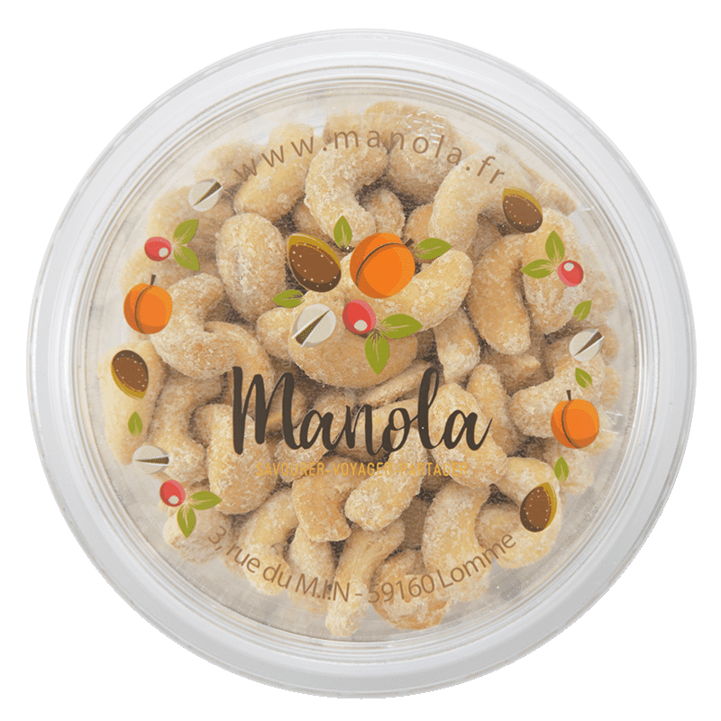 Noix de cajou saveur parmesan - barquette de 140 g