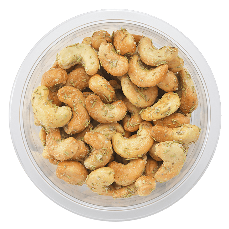 Noix de cajou romarin et fleur de sel - barquette de 150g