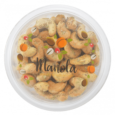 Noix de cajou romarin et fleur de sel - barquette de 150g