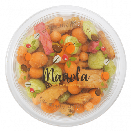 Mix colorado "crackers et arachides enrobés" - barquette de 90 g