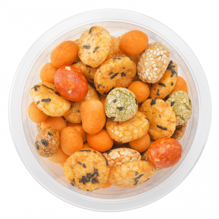 Mix latino "crackers et arachides enrobés" - barquette de 90 g